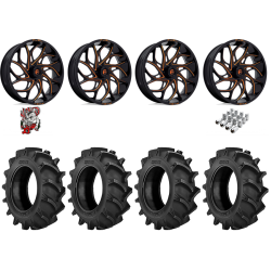BKT TR 171 44-11.2-24 Tires on Fuel Runner Candy Orange Wheels
