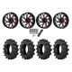 BKT TR 171 35x9.5-18 Tires on Fuel Runner Candy Red Wheels