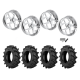BKT TR 171 40x9.5-22 Tires on JTX Forged Bio Polished Wheels
