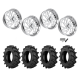 BKT TR 171 37x8.3-22 Tires on JTX Forged Ruckus Polished Wheels