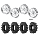 BKT TR 171 37x8.3-22 Tires on JTX Forged Sawback Polished Wheels
