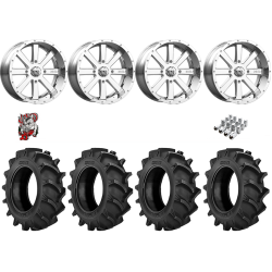 BKT TR 171 46-12.4-24 Tires on MSA M34 Flash Chrome Wheels