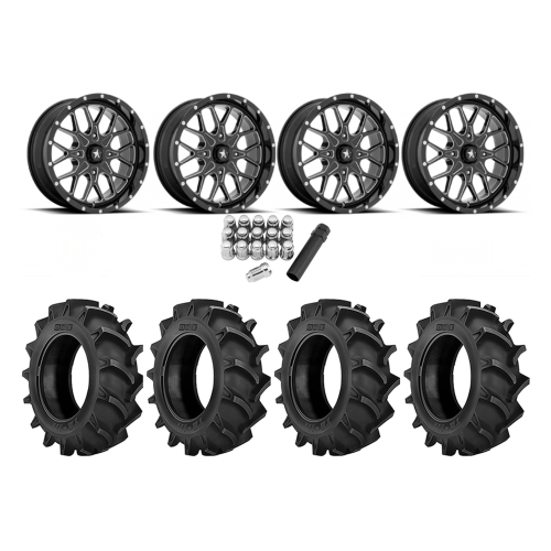 BKT TR 171 37x8.3-22 Tires on MSA M45 Portal Milled Wheels