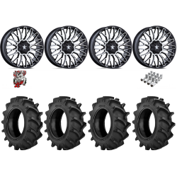 BKT TR 171 37-8.3-22 Tires on MSA M50 Clubber Machined Wheels