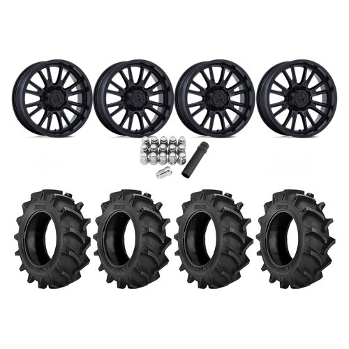 BKT TR 171 37x8.3-22 Tires on MSA M51 Thunderlips Matte Black Wheels