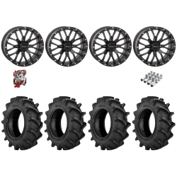 BKT TR 171 37-9.5-20 Tires on ST-3 Matte Black Wheels