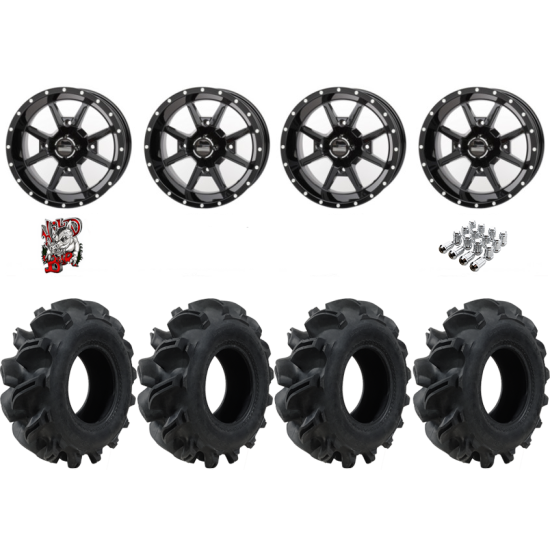 Interco Vampire EDL 28-10-14 Tires on Frontline 556 Gloss Black Wheels
