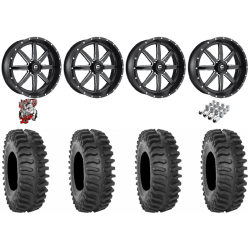 System 3 XT400 37-9.5-22 Tires on Fuel Maverick Wheels