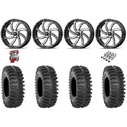 System 3 XT400 35-9.5-20 Tires on MSA M36 Switch Machined Wheels