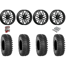 System 3 XT400 40-9.5-24 Tires on ST-3 Matte Black Wheels