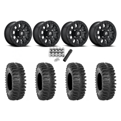 System 3 XT400 30x10-15 Tires on Fuel Tactic Matte Black Wheels