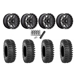System 3 XT400 30x10-15 Tires on MSA M45 Portal Gloss Black Milled Wheels