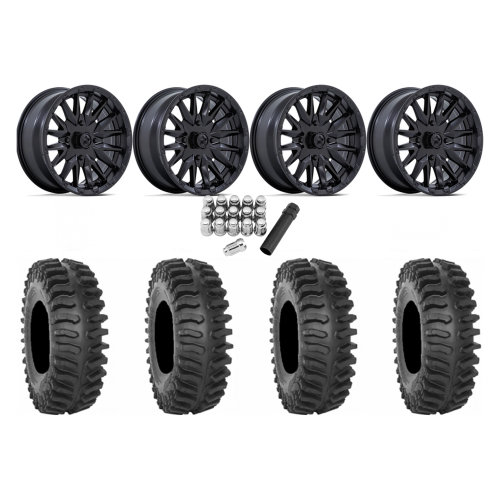 System 3 XT400 30x10-15 Tires on MSA M49 Creed Matte Black Wheels