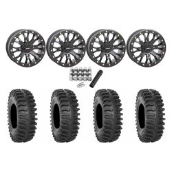 System 3 XT400 30x10-14 Tires on SB-4 Matte Black Beadlock Wheels