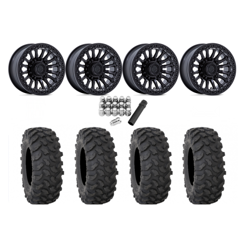 System 3 XTR370 30x10-15 Tires on Fuel Rincon Blackout Beadlock Wheels