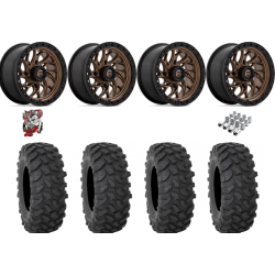 System 3 XTR370 30-10-15 Tires on Fuel Runner Matte Bronze Wheels