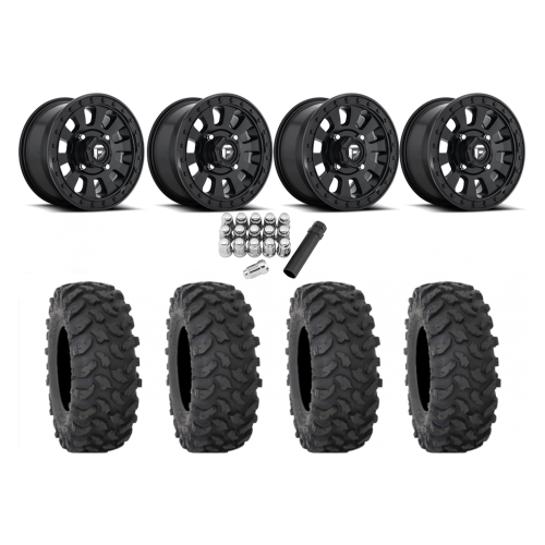 System 3 XTR370 30x10-15 Tires on Fuel Tactic Matte Black Wheels