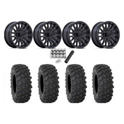 System 3 XTR370 30x10-15 Tires on MSA M49 Creed Matte Black Wheels
