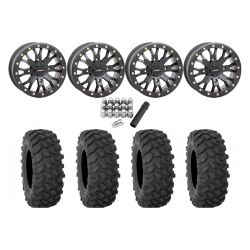 System 3 XTR370 32x10-15 Tires on SB-4 Matte Black Beadlock Wheels