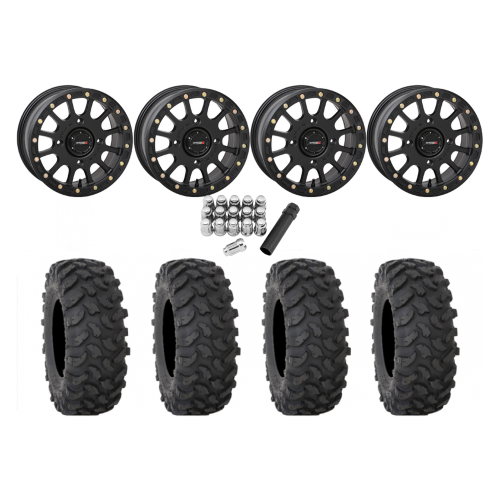 System 3 XTR370 30x10-15 Tires on SB-5 Matte Black Beadlock Wheels