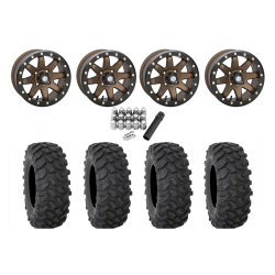 System 3 XTR370 30x10-14 Tires on STI HD9 Bronze Beadlock Wheels