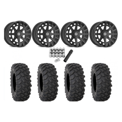 System 3 XTR370 30x10-15 Tires on V04 Satin Black Wheels