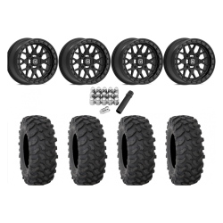 System 3 XTR370 30x10-15 Tires on V07 Satin Black Beadlock Wheels