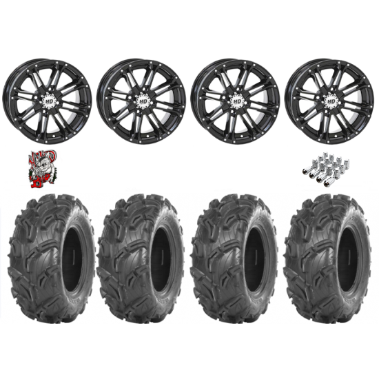 Maxxis Zilla 28-9-14 Tires on STI HD3 Black Wheels