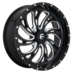 BKT AT 171 33-8-18 Tires on Fuel Kompressor Gloss Black & Milled Wheels