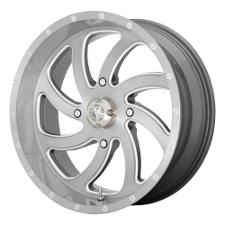 BKT TR 171 35-9.5-18 Tires on MSA M36 Switch Brushed Titanium Wheels