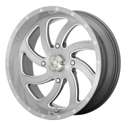 BKT AT 171 40x9-24 Tires on MSA M36 Switch Brushed Titanium Wheels