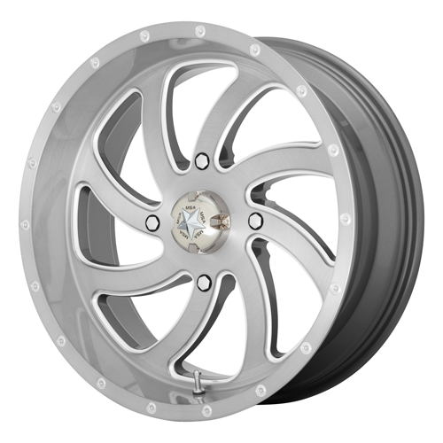 STI Outback Max 35x9-20 Tires on MSA M36 Switch Brushed Titanium Wheels