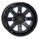 BKT AT 171 30-9-14 Tires on ST-4 Gloss Black / Blue Wheels