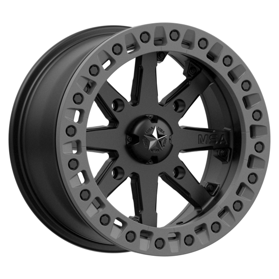 MSA M31 Lok2 Beadlock Satin Black 15x7 Wheel/Rim