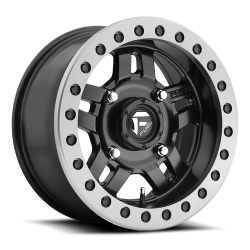 Fuel Off-Road Anza D917 Beadlock Matte Black w/ Anthracite Ring 14x7 Wheel/Rim