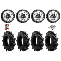EFX Motohavok 31-8.5-14 Tires on Frontline 556 Machined Wheels