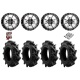 EFX Motohavok 28-8.5-14 Tires on Frontline 556 Machined Wheels