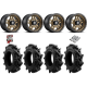 EFX Motohavok 28-8.5-14 Tires on Fuel Anza D583 Bronze Wheels