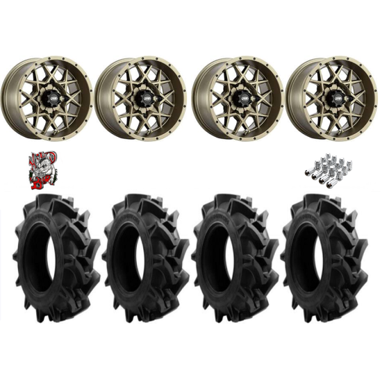 EFX Motohavok 28-8.5-14 Tires on ITP Hurricane Bronze Wheels