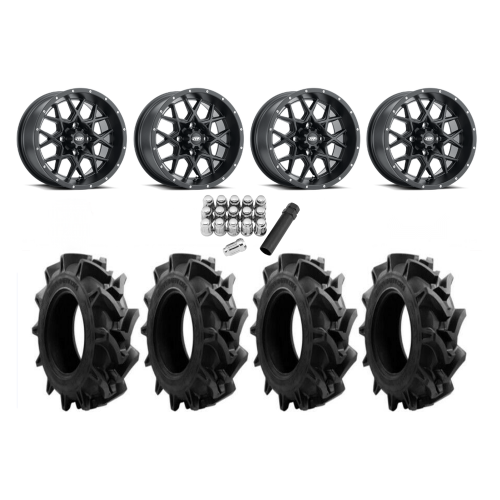EFX Motohavok 28x8.5-14 Tires on ITP Hurricane Black Wheels