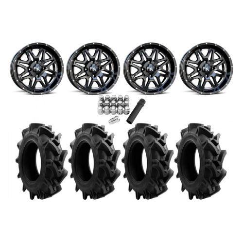 EFX Motohavok 31x8.5-14 Tires on MSA M26 Vibe Milled Wheels