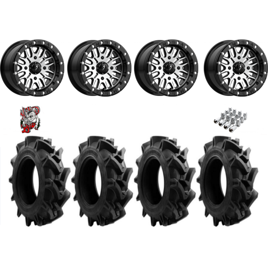 EFX Motohavok 28-8.5-14 Tires on MSA M37 Brute Beadlock Wheels