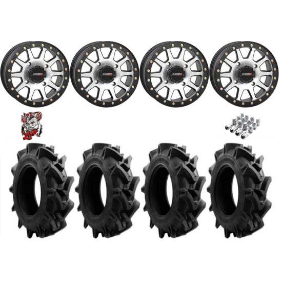 EFX Motohavok 28-8.5-14 Tires on SB-3 Machined Beadlock Wheels