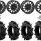 EFX Motohavok 28-8.5-14 Tires on SB-5 Matte Black Beadlock Wheels