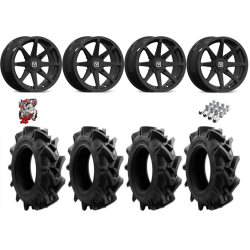 EFX Motohavok 31-8.5-14 Tires on V01 Gloss Black Wheels