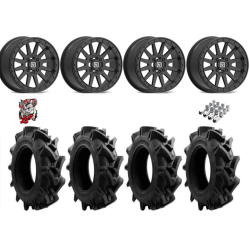 EFX Motohavok 31-8.5-14 Tires on V05 Satin Black Beadlock Wheels