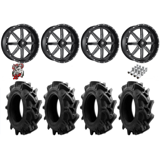 EFX Motohavok 37-9.5-22 Tires on Fuel Maverick Wheels