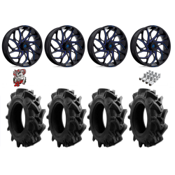 EFX Motohavok 37-8.5-24 Tires on Fuel Runner Candy Blue Wheels