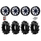 EFX Motohavok 35-8.5-20 Tires on Fuel Runner Candy Blue Wheels