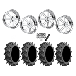 EFX Motohavok 35x8.5-22 Tires on JTX Forged Bayonet Polished Wheels